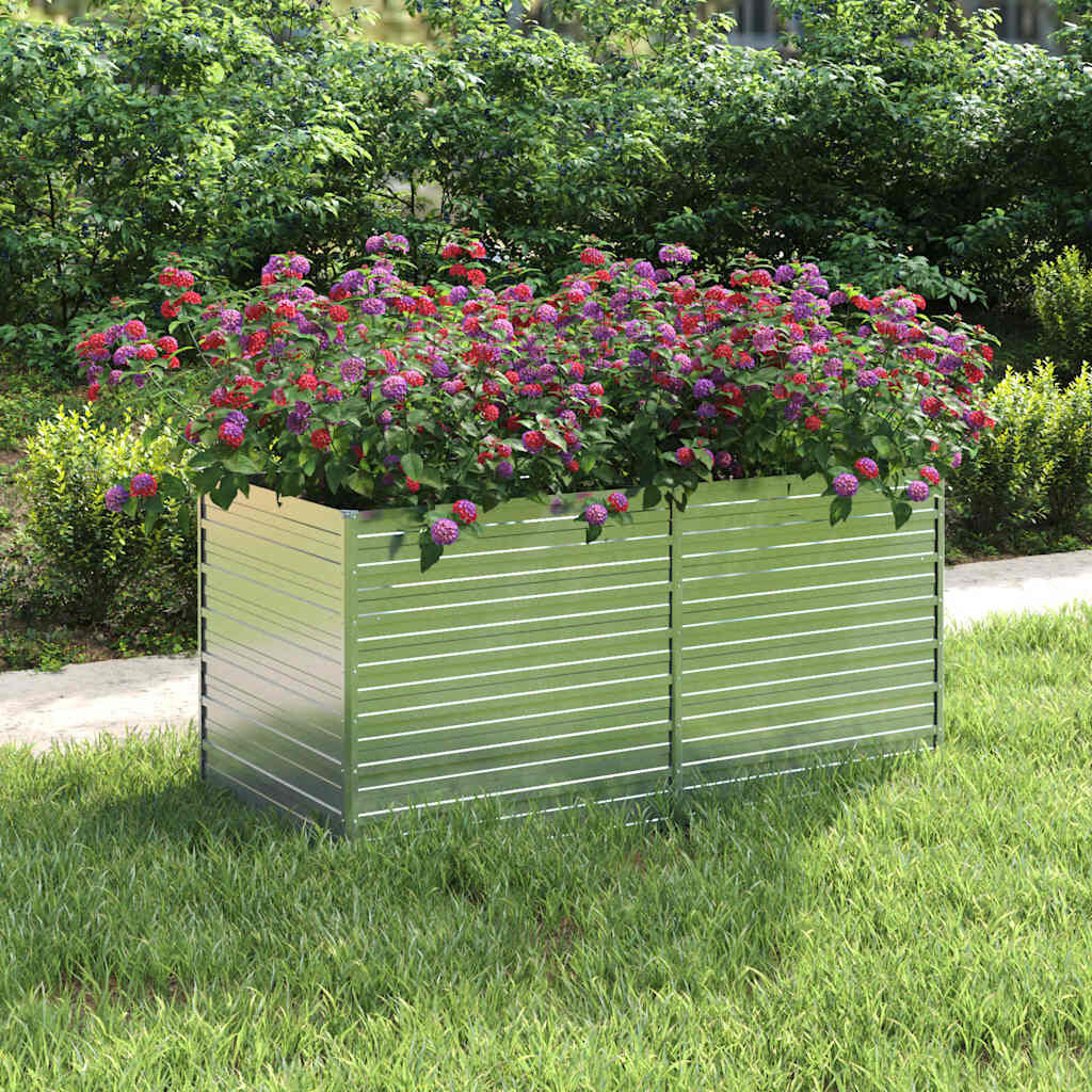 Verhoogde Plantenbak 160x80x77 cm Verzinkt Staal - 34% Korting