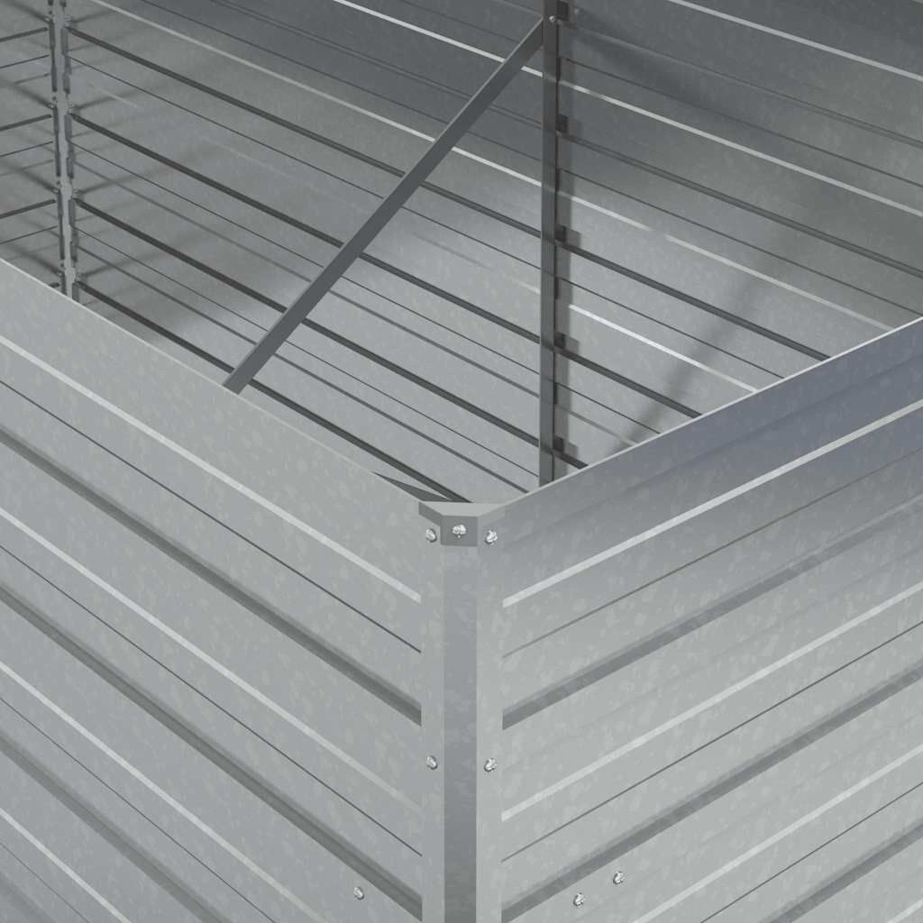 Verhoogde Plantenbak 160x80x77 cm Verzinkt Staal - 34% Korting