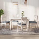 vidaXL Zitkussens 4 Stuks Stof Lichtgrijs - 34% Korting