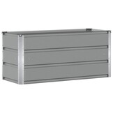Plantenbak Staal Lichtgrijs 100x40x45 cm (53% korting)