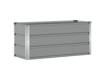 Plantenbak Staal Lichtgrijs 100x40x45 cm (53% korting)