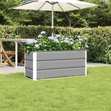 Plantenbak Staal Lichtgrijs 100x40x45 cm (53% korting)