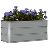 Plantenbak Staal Lichtgrijs 100x40x45 cm (53% korting)
