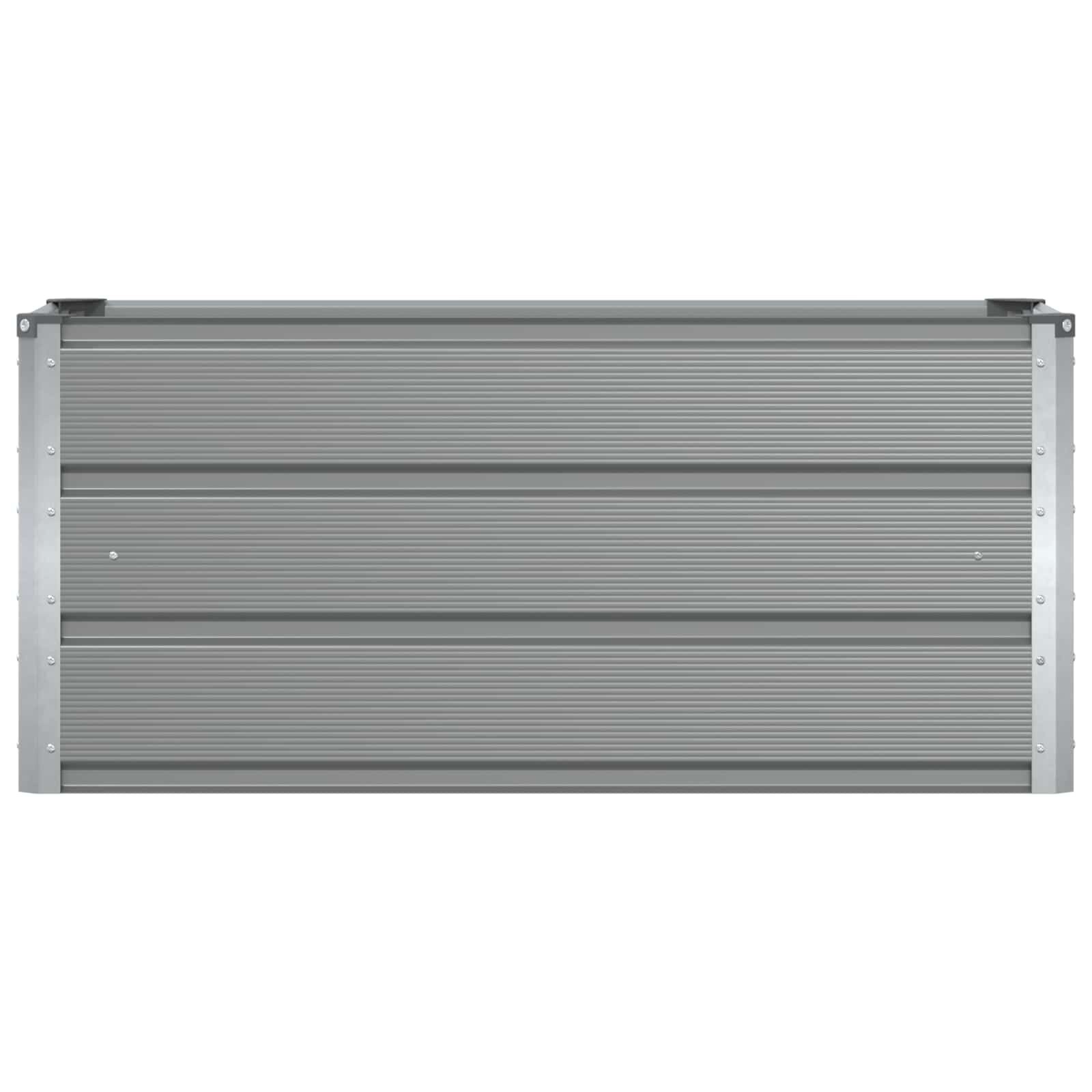 Plantenbak Staal Lichtgrijs 100x40x45 cm (53% korting)