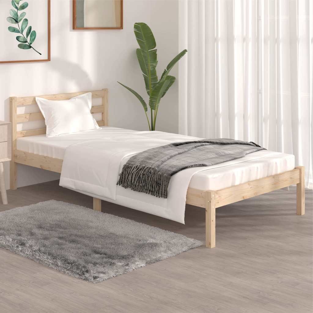 vidaXL Bedframe Grenenhout 90x190 cm - 34% Korting