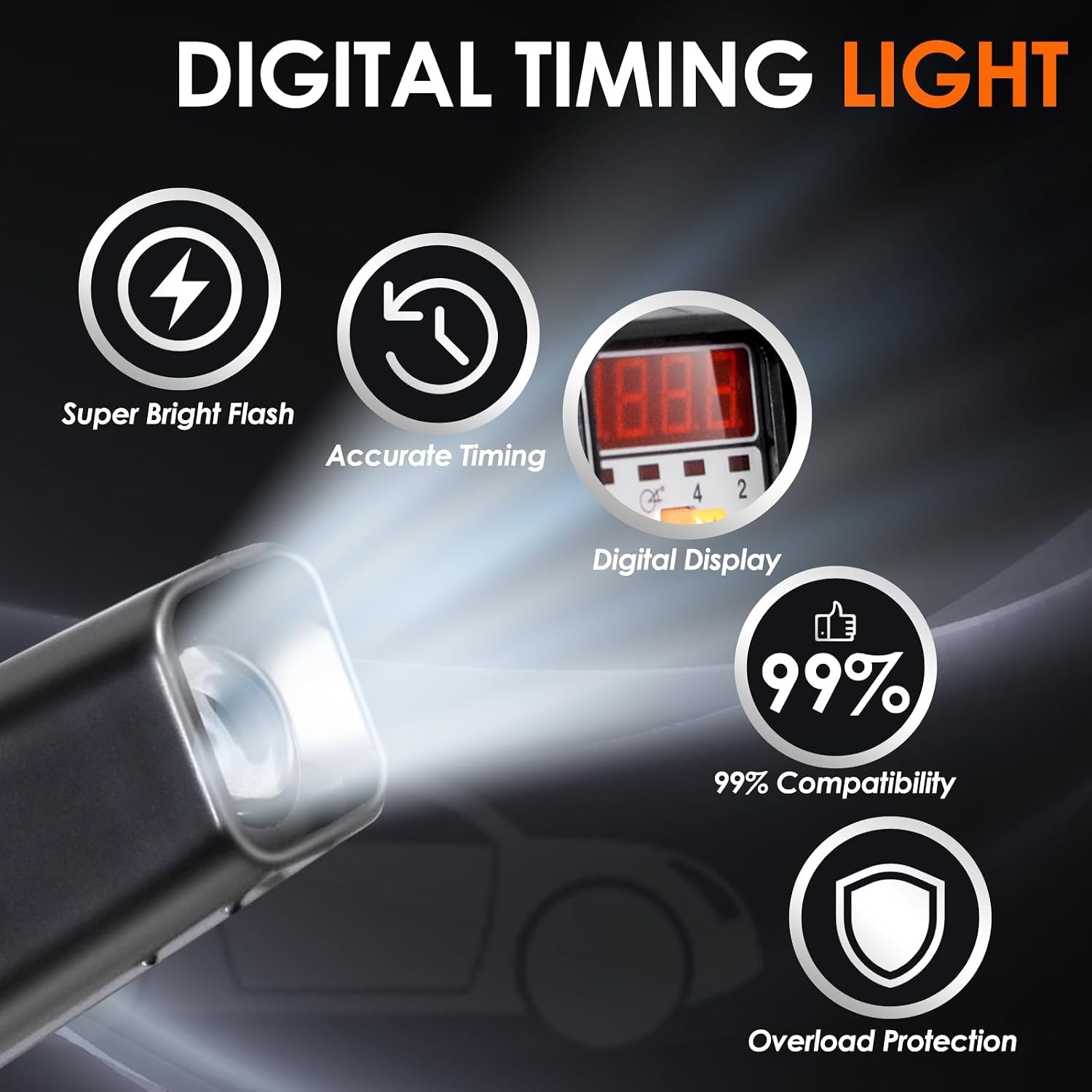 Digitale Ontstekingstijdlamp 10-16V Xenon - 29% Korting