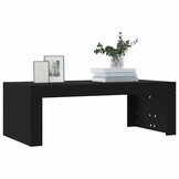 vidaXL Salontafel Zwart 102x50x36 cm Bewerkt Hout - 34% Korting