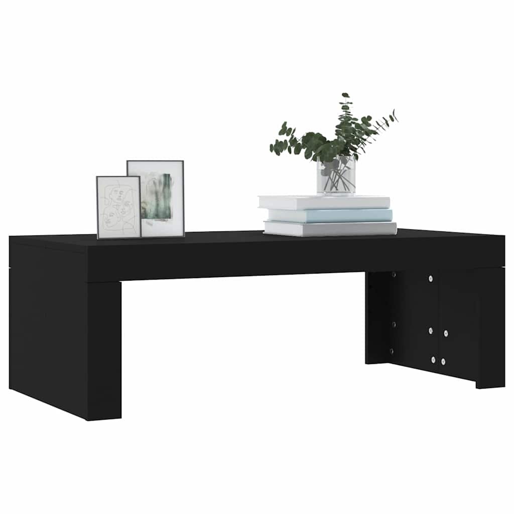 vidaXL Salontafel Zwart 102x50x36 cm Bewerkt Hout - 34% Korting