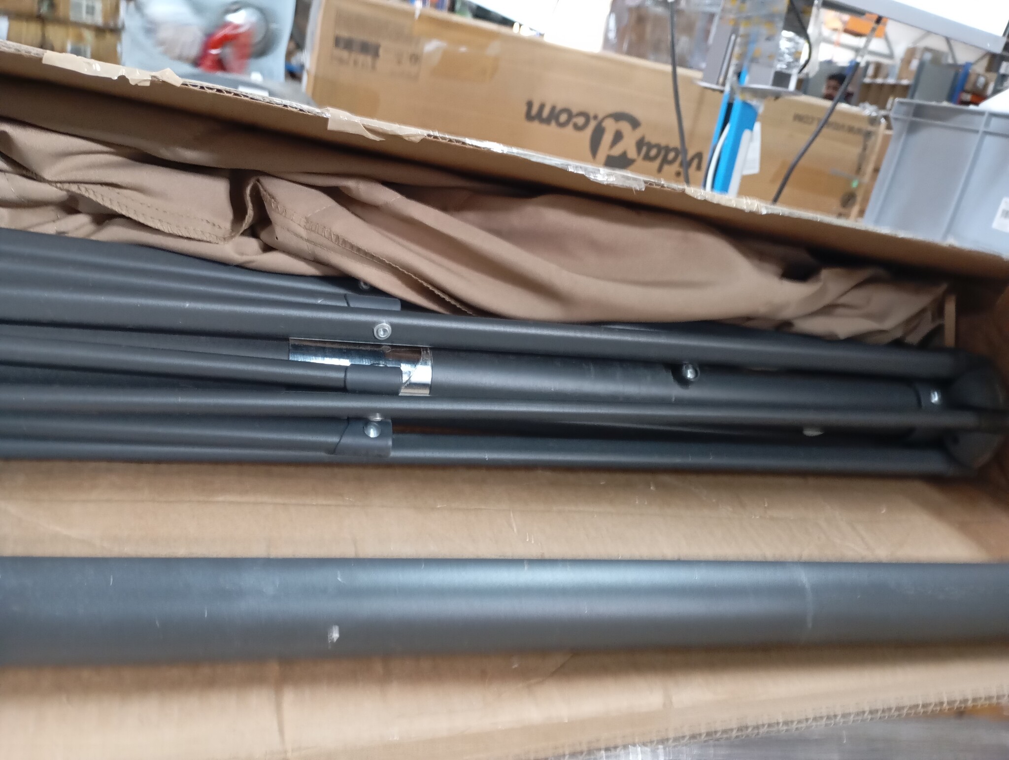 Bruine Parasol Staal 268x268 cm - 54% Korting