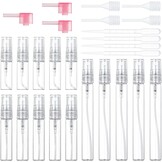 15x Glazen Sprayflesjes Set 3/5/10ml - Navulbaar, Transparant, Ideaal voor Reizen