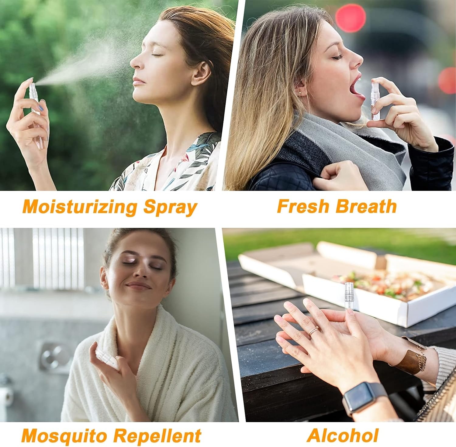 15x Glazen Sprayflesjes Set 3/5/10ml - Navulbaar, Transparant, Ideaal voor Reizen
