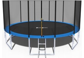 Trampoline - blauw - 465 cm - met net en ladder - tot 150 KG