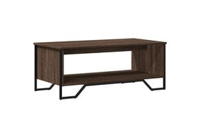 vidaXL Salontafel 100x51x40 cm bewerkt hout bruin eikenkleur