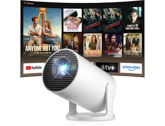 Salange Mini Projector 4K met Android 14, Wifi 6, Bluetooth 5.4 - 34% Korting