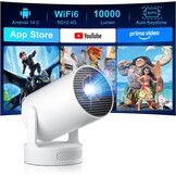 Salange Mini Projector 4K met Android 14, Wifi 6, Bluetooth 5.4 - 34% Korting