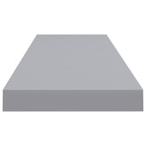 Zwevende Wandschappen MDF Grijs 2 stuks (90 cm) met 53% korting