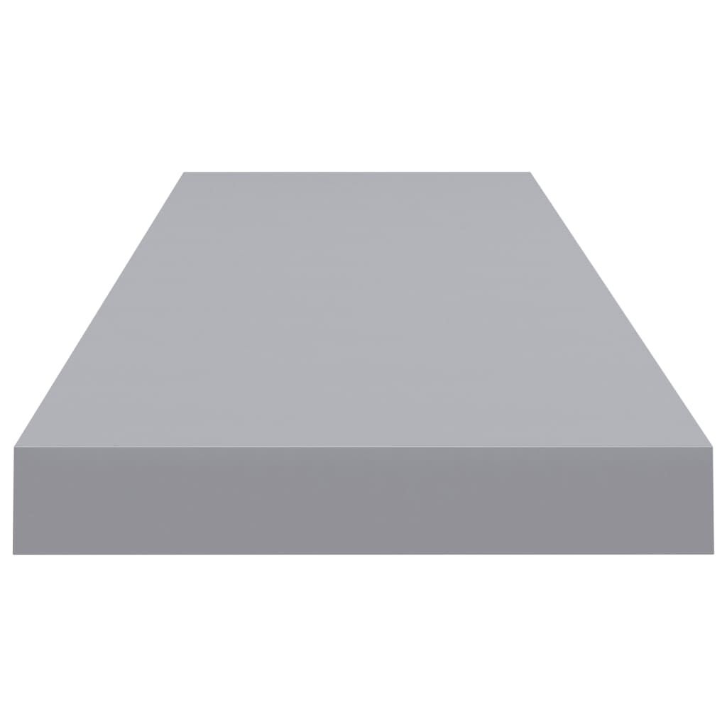 Zwevende Wandschappen MDF Grijs 2 stuks (90 cm) met 53% korting