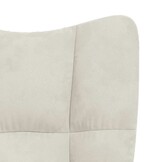 vidaXL Schommelstoel Fluweel Crèmewit - 54% Korting!