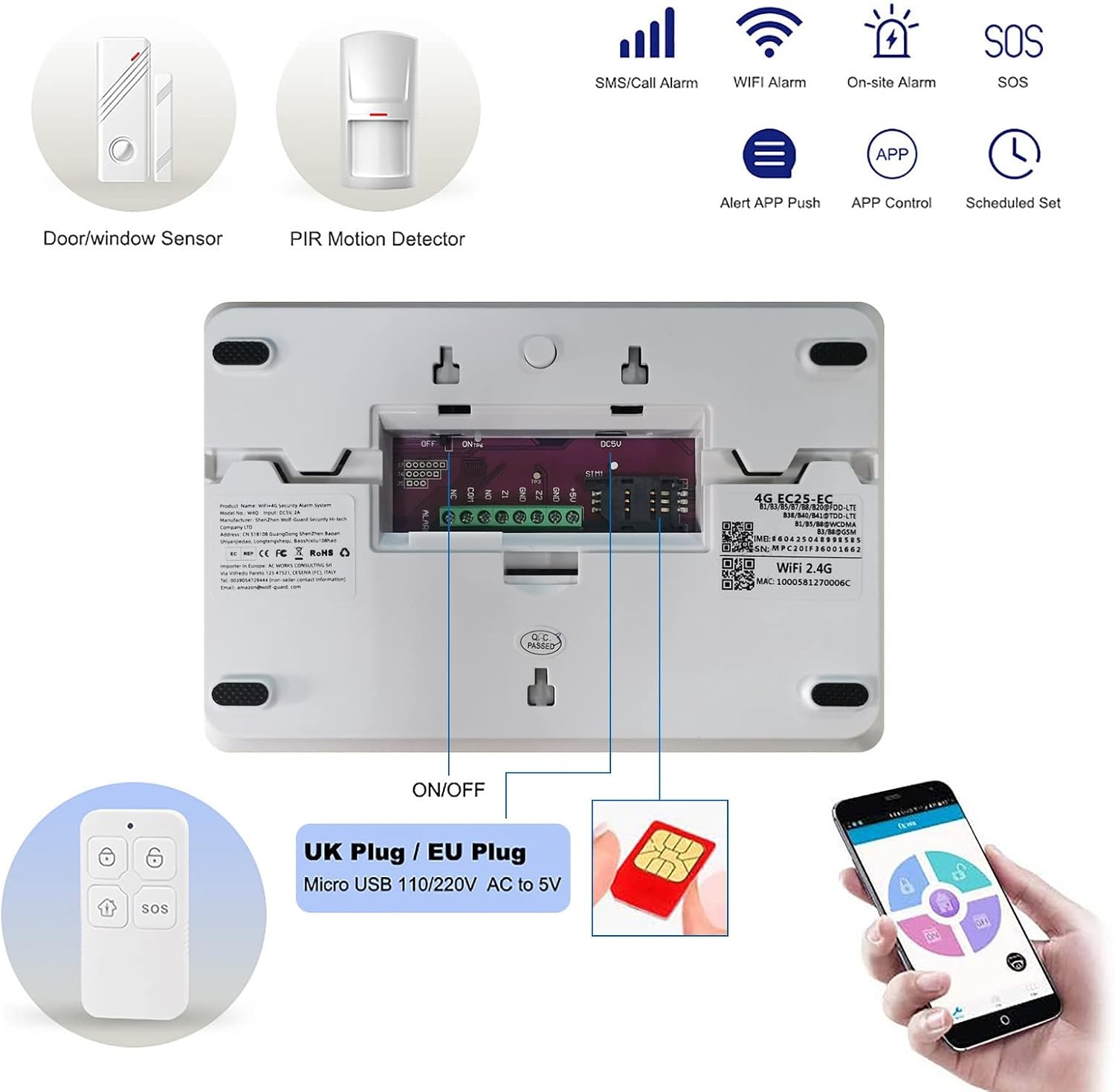Wolf Guard Alarmsysteem WiFi + 4G met App & 35% Korting