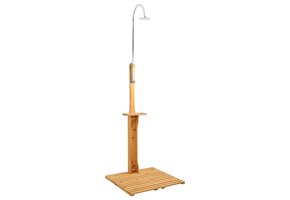 Houten Tuindouche met Regelbare Waterdruk - 35% Korting