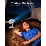 Draagbare Mini-beamer met Android & WiFi6 (34% korting)