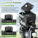 ULANZI JJ06 GlideGo Carbon Fiber Video Statief 187 cm Zwart - 35% Korting