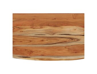 Acaciahouten Wandschap met Natuurlijke Rand 70x40cm - 58% Korting