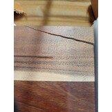 Acaciahouten Wandschap met Natuurlijke Rand 70x40cm - 58% Korting