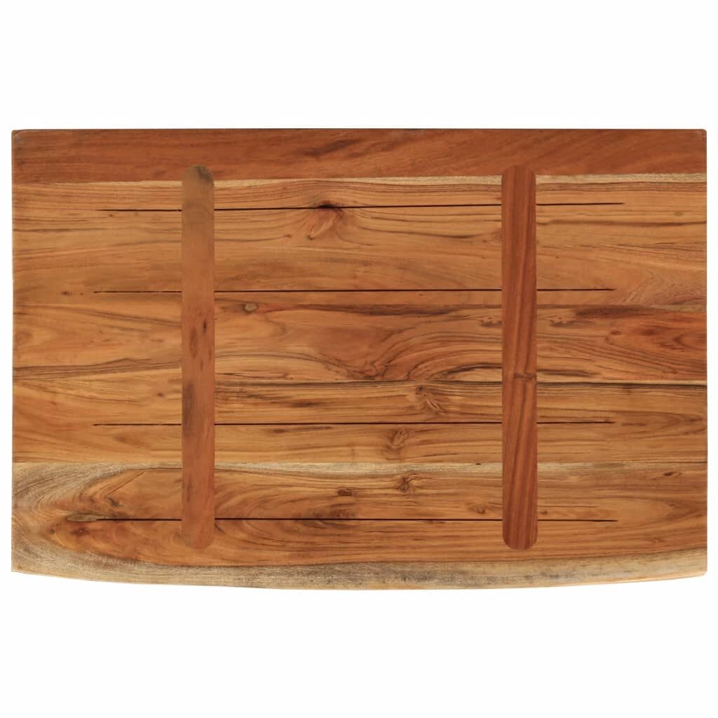Acaciahouten Wandschap met Natuurlijke Rand 70x40cm - 58% Korting