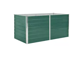 Verhoogd Plantenbed Staal Groen 160x80x77 cm - 34% Korting