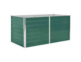 Verhoogd Plantenbed Staal Groen 160x80x77 cm - 34% Korting