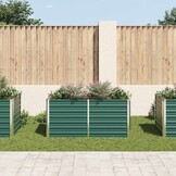 Verhoogd Plantenbed Staal Groen 160x80x77 cm - 34% Korting