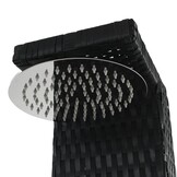 VidaXL Buitendouche Poly Rattan Zwart/Bruin - 35% Korting