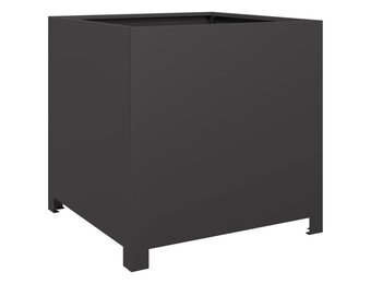 Plantenbak 50x50x50 cm Staal Zwart - 54% Korting