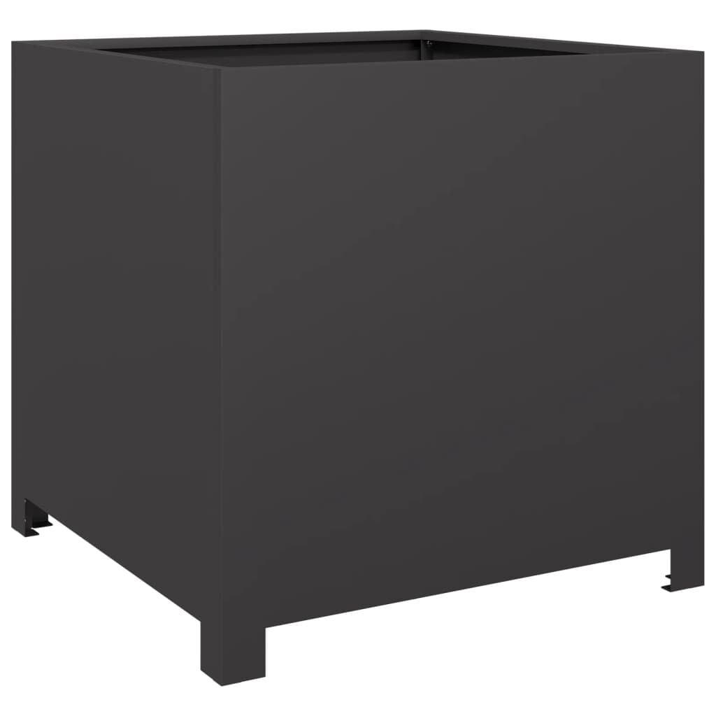 Plantenbak 50x50x50 cm Staal Zwart - 54% Korting