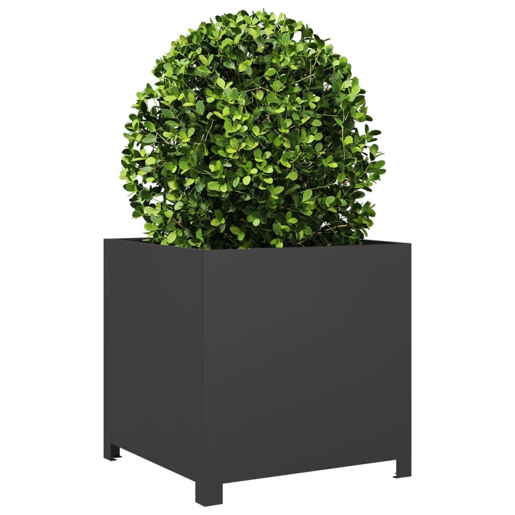 Plantenbak 50x50x50 cm Staal Zwart - 54% Korting
