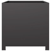 Plantenbak 50x50x50 cm Staal Zwart - 54% Korting