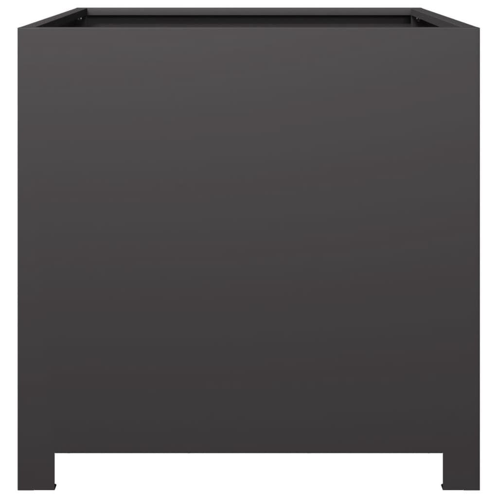Plantenbak 50x50x50 cm Staal Zwart - 54% Korting