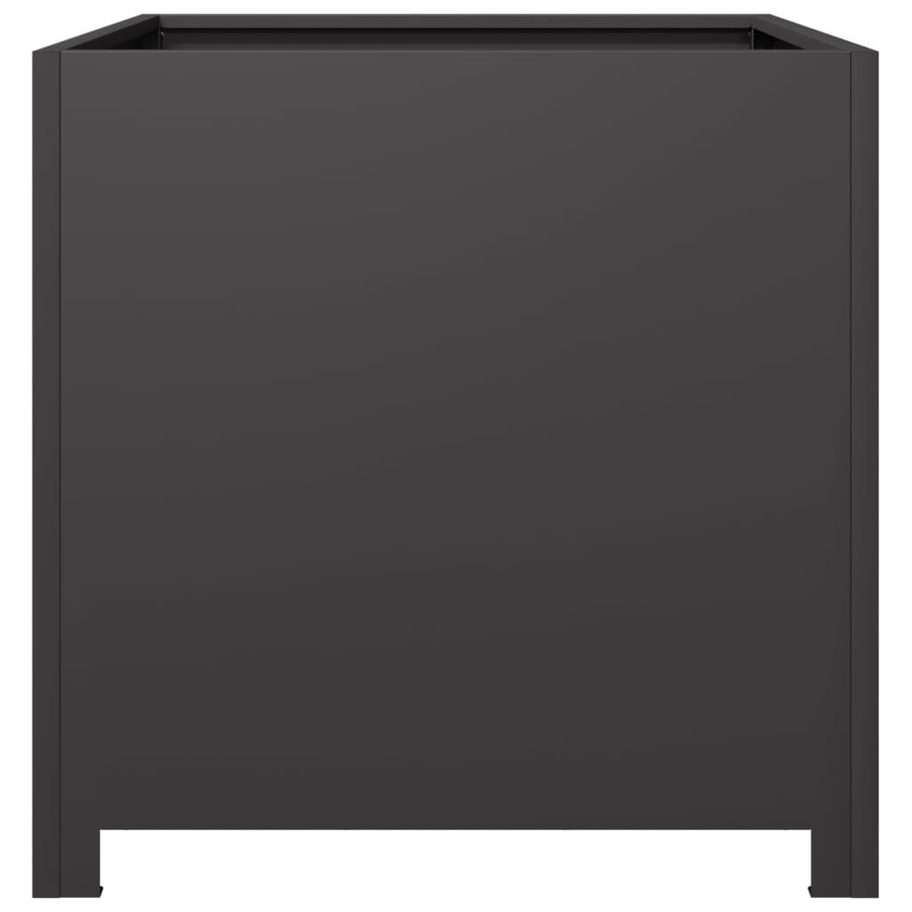 Plantenbak 50x50x50 cm Staal Zwart - 54% Korting
