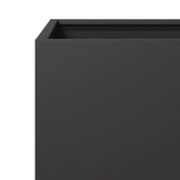 Plantenbak 50x50x50 cm Staal Zwart - 54% Korting