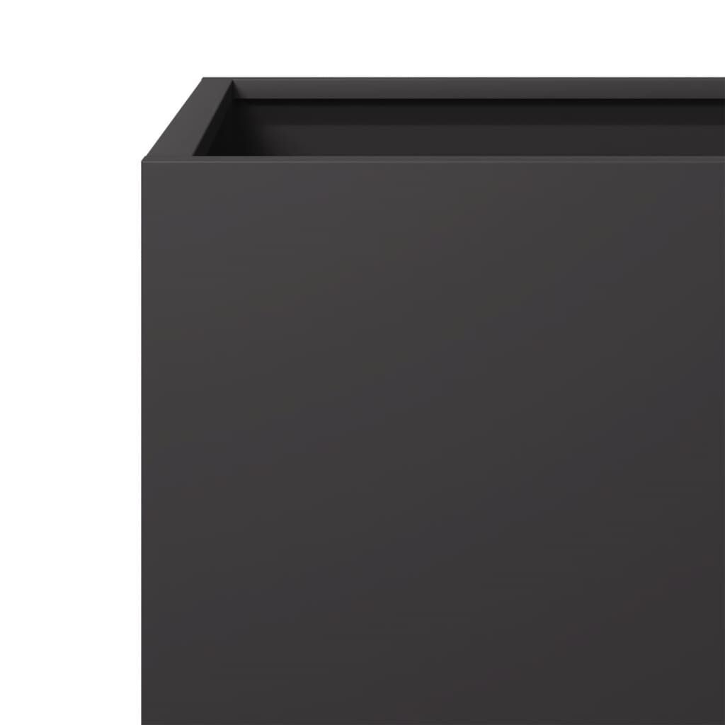 Plantenbak 50x50x50 cm Staal Zwart - 54% Korting