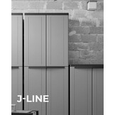 Opbergkast Jline 368 - 54% Korting - Kunststof - 68x37,5x163,5 cm