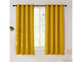 Verduisterende Gordijnen Gouden 140x175 cm (2 Stuks) - 34% Korting