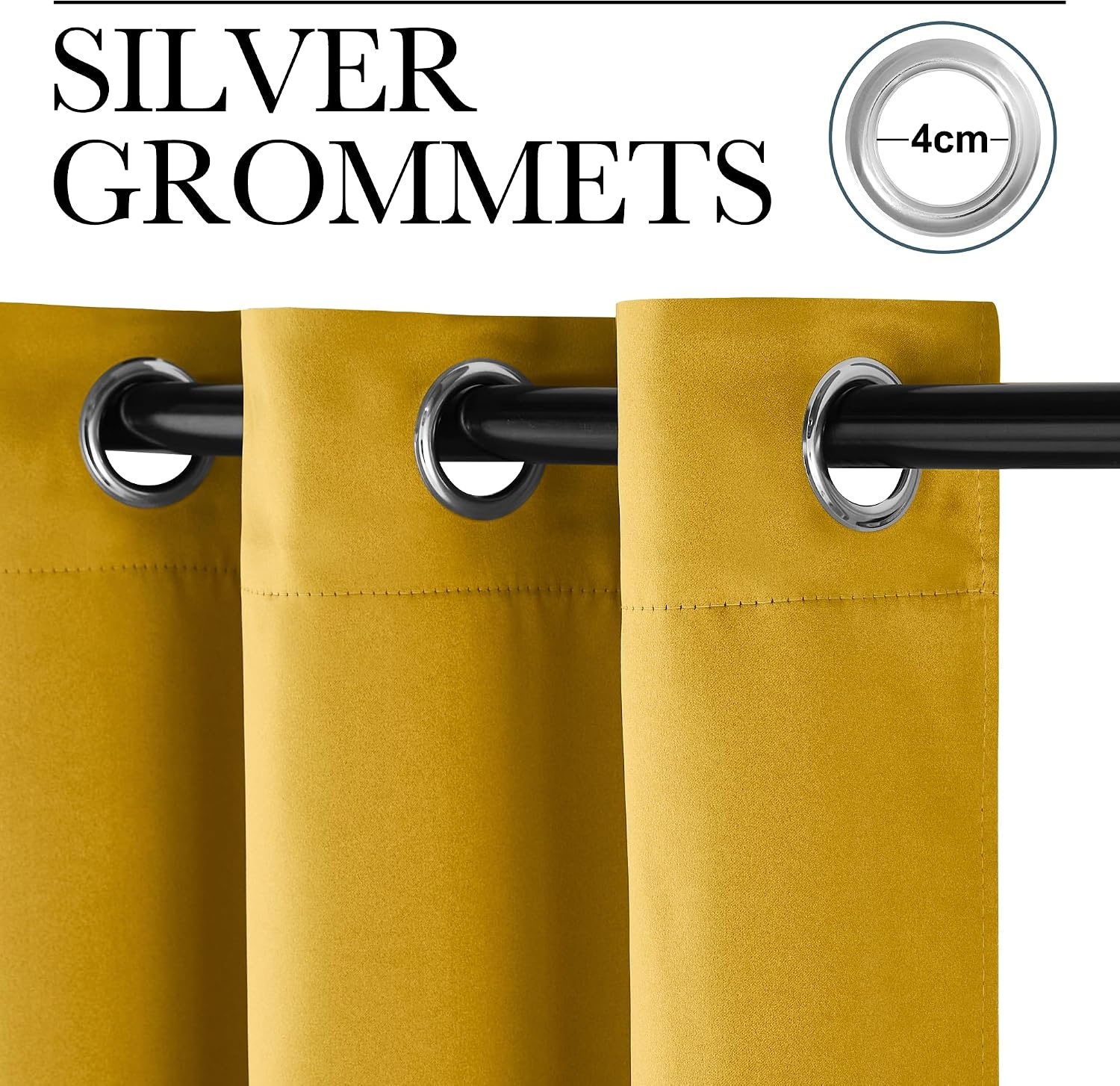 Verduisterende Gordijnen Gouden 140x175 cm (2 Stuks) - 34% Korting
