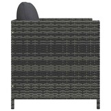 VidaXL Tuinbank met kussens, Poly Rattan Grijs - 53% Korting