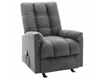 Verstelbare Massagestoel Lichtgrijs - 35% Korting