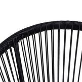 vidaXL Maanstoelen 2 stuks zwart Rotan - 34% Korting