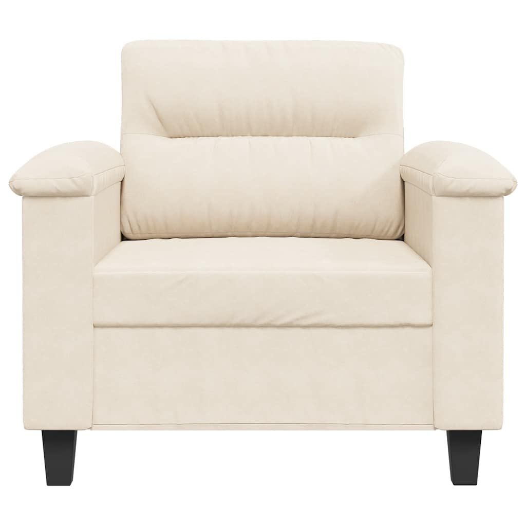 vidaXL Fauteuil 60 cm microvezelstof beige