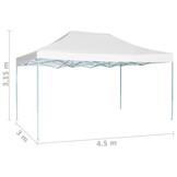 vidaXL Partytent inklapbaar 3x4,5 m wit