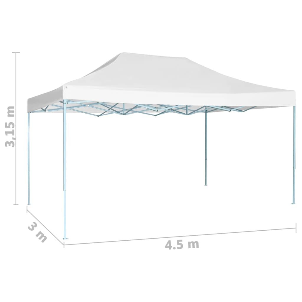 vidaXL Partytent inklapbaar 3x4,5 m wit